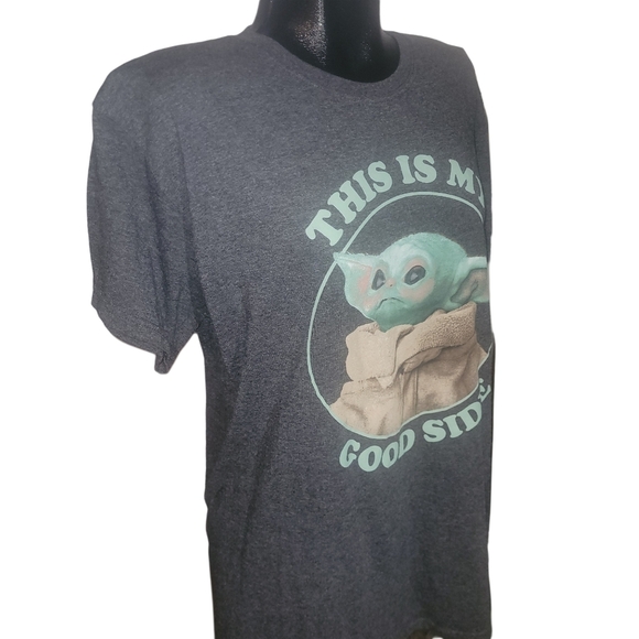 Star Wars Grey Tshirt Baby Yoda M - Picture 3 of 5